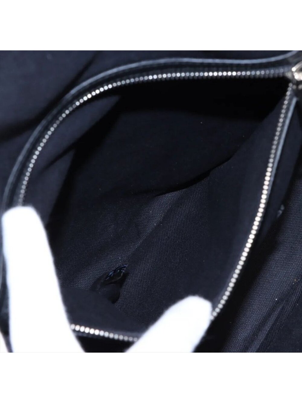 Gucci GG Supreme Sherry Line Leather Backpack Black - Picture 8 of 12